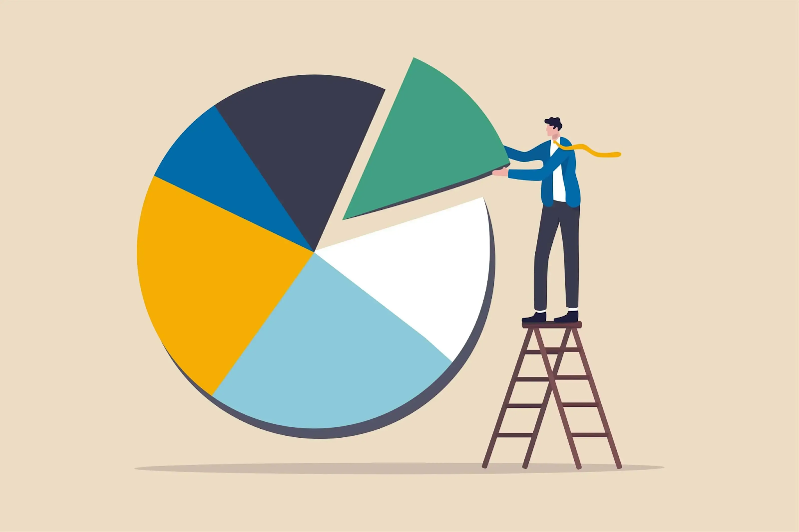 pie chart of diversification strategy